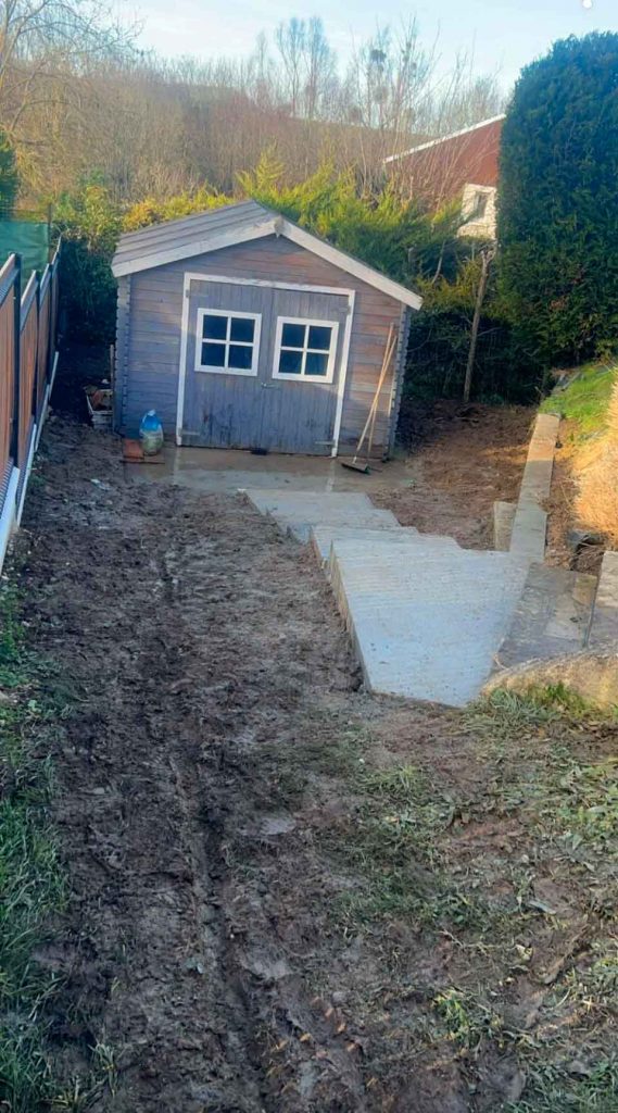 Réalisation d'un escalier en béton à Meulan-en-Yvelines (78250)